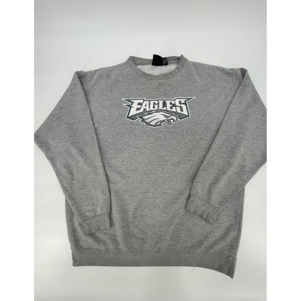 VTG Philadelphia Eagles Sweatshirt Mens 2XT Gray NFL Football Cotton Crew Neck